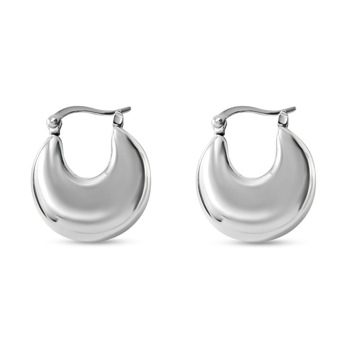 Hoop Earrings in Sterling Silver 6.50 Grams
