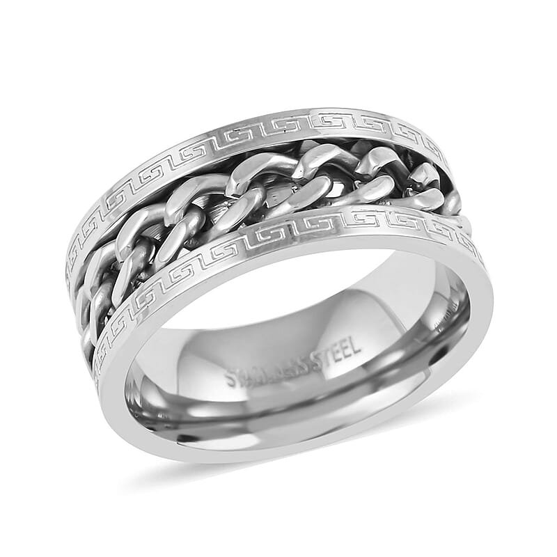 Men's Ring in Stainless Steel (Size 9)
