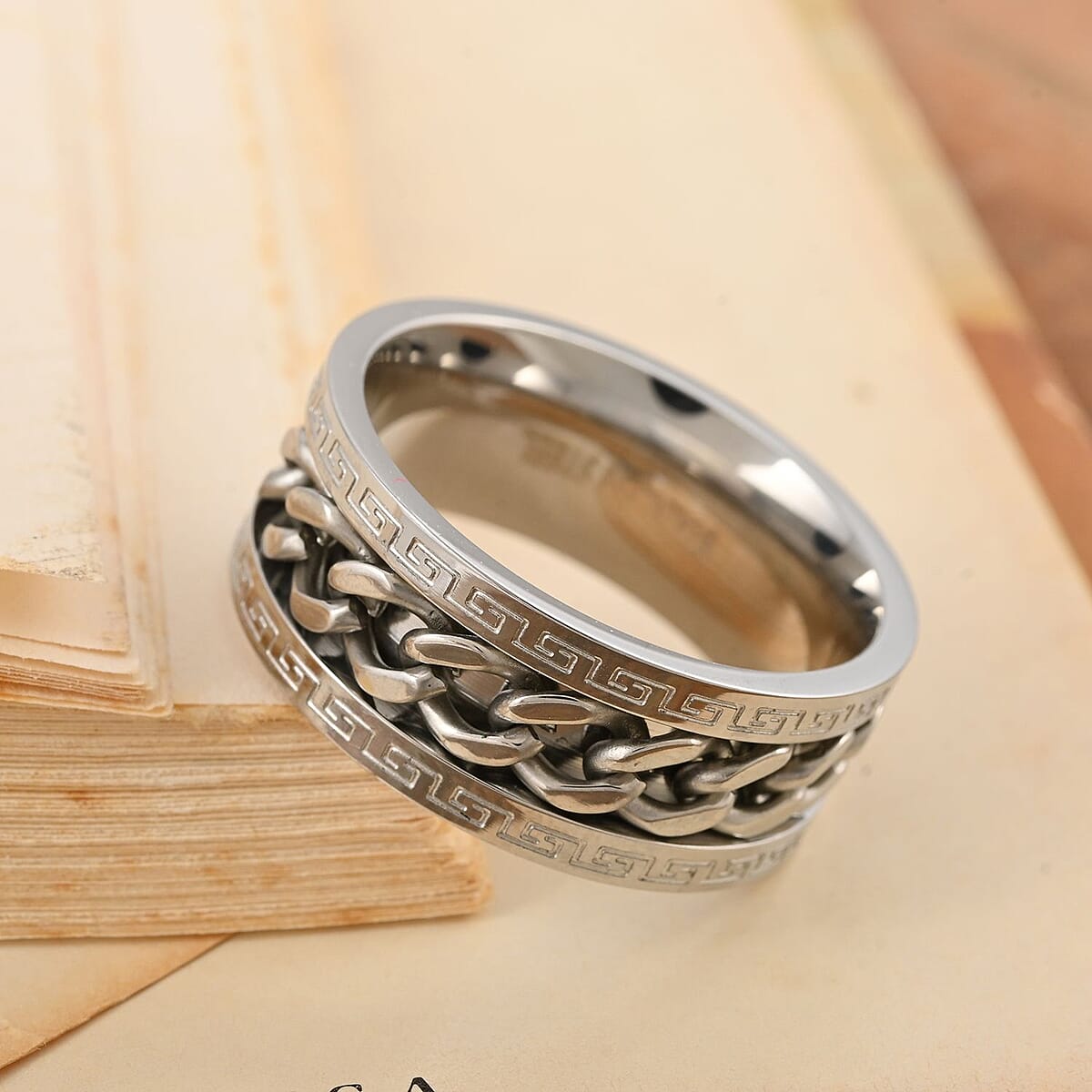 Men's Ring in Stainless Steel (Size 11.0) image number 1