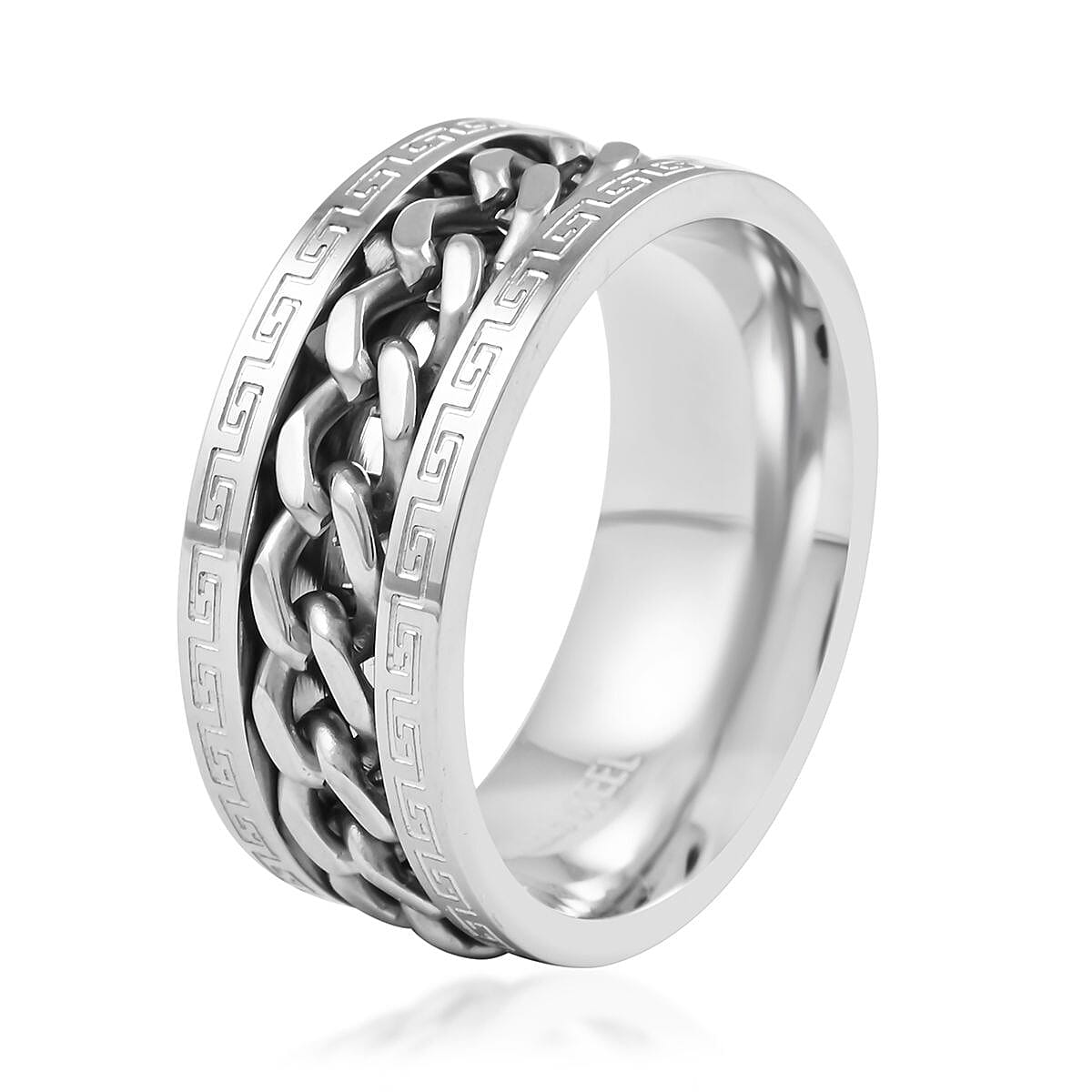 Men's Ring in Stainless Steel (Size 12.0) image number 3