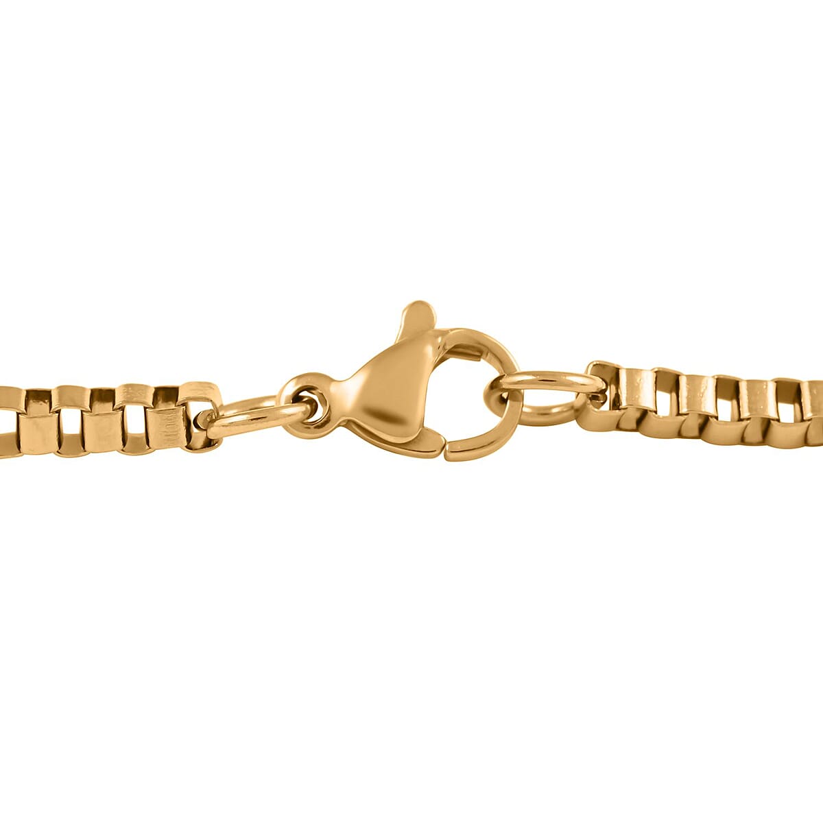 Men's Cross Pendant Necklace 24 Inches in ION Plated Yellow Gold Stainless Steel 15.75 Grams image number 3