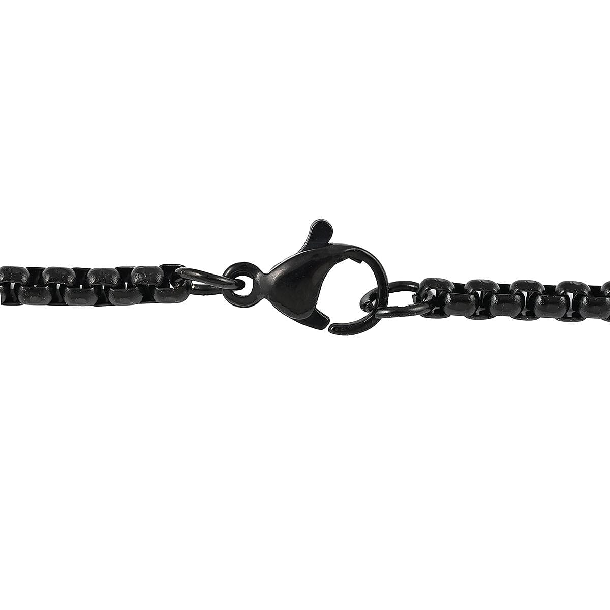 Men's Cross Pendant Necklace (24 Inches) in ION Plated Black Stainless Steel (22.50 g) | Tarnish-Free, Waterproof, Sweat Proof Jewelry image number 3