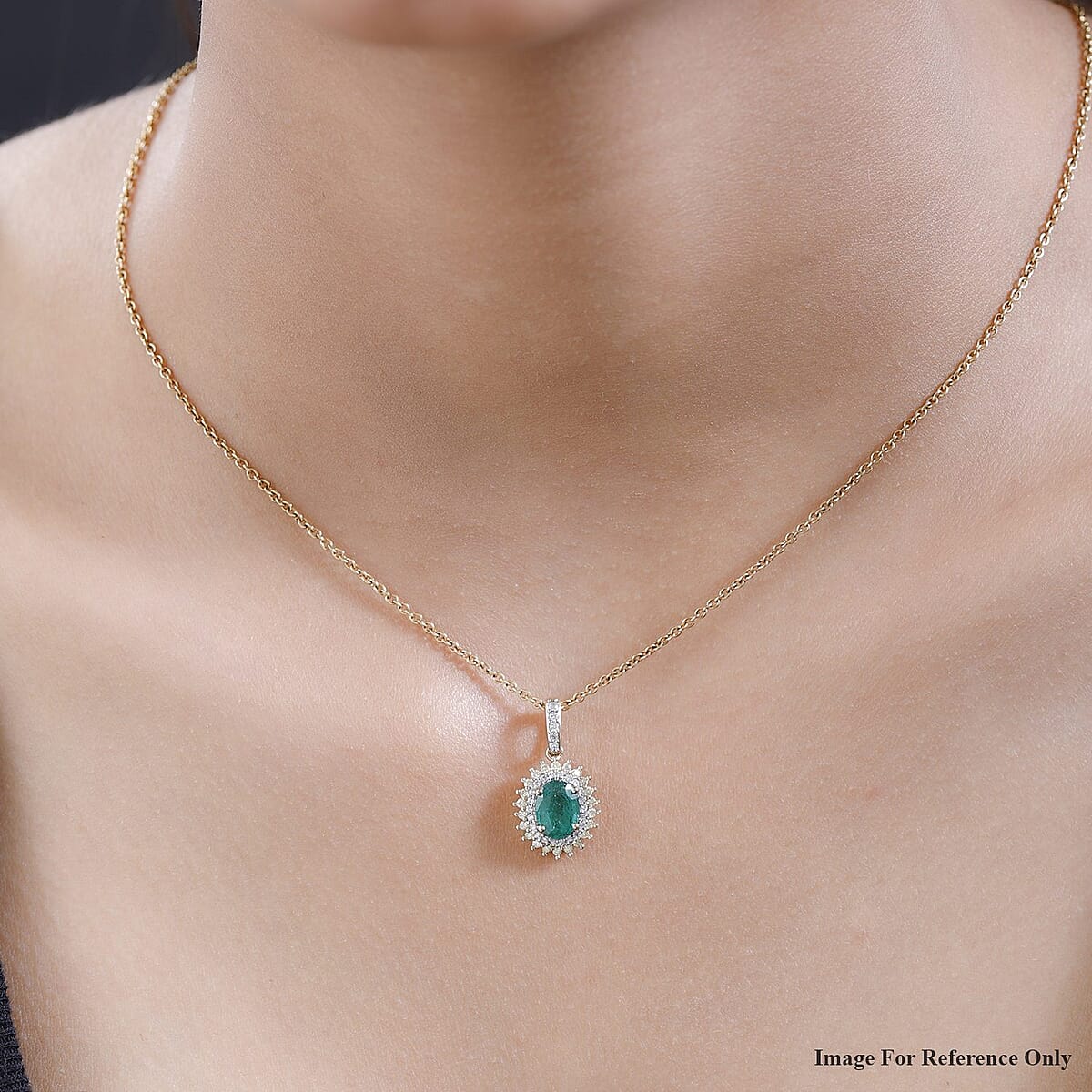 Buy Luxoro 10K Yellow Gold AAA Kagem Zambian Emerald, Natural Yellow