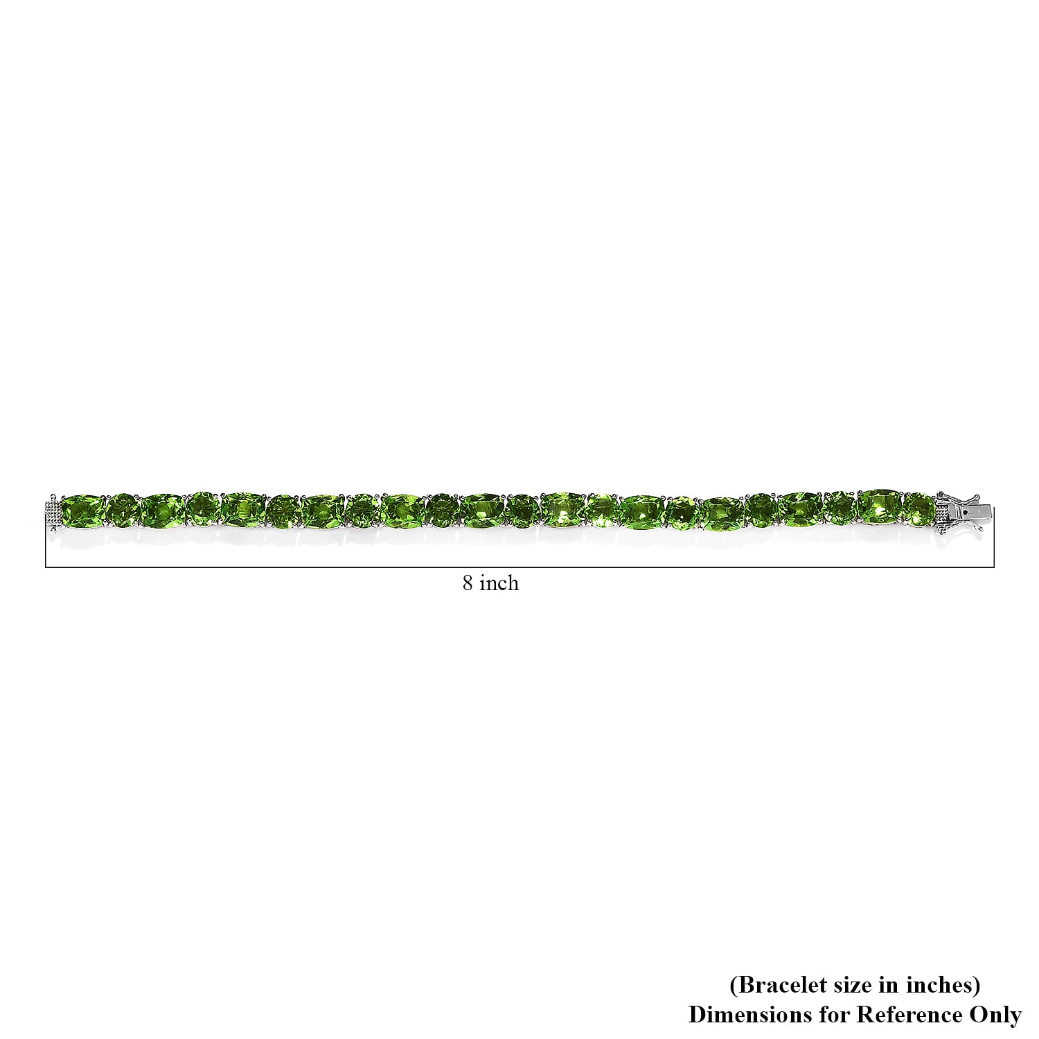 Chartreuse Quartz (Triplet) Tennis Bracelet in Platinum Over Sterling Silver (7.25 In) 42.25 ctw