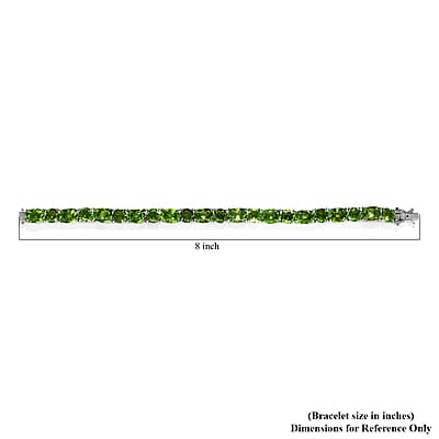 Chartreuse Quartz (Triplet) Tennis Bracelet in Platinum Over Sterling Silver (7.25 In) 42.25 ctw