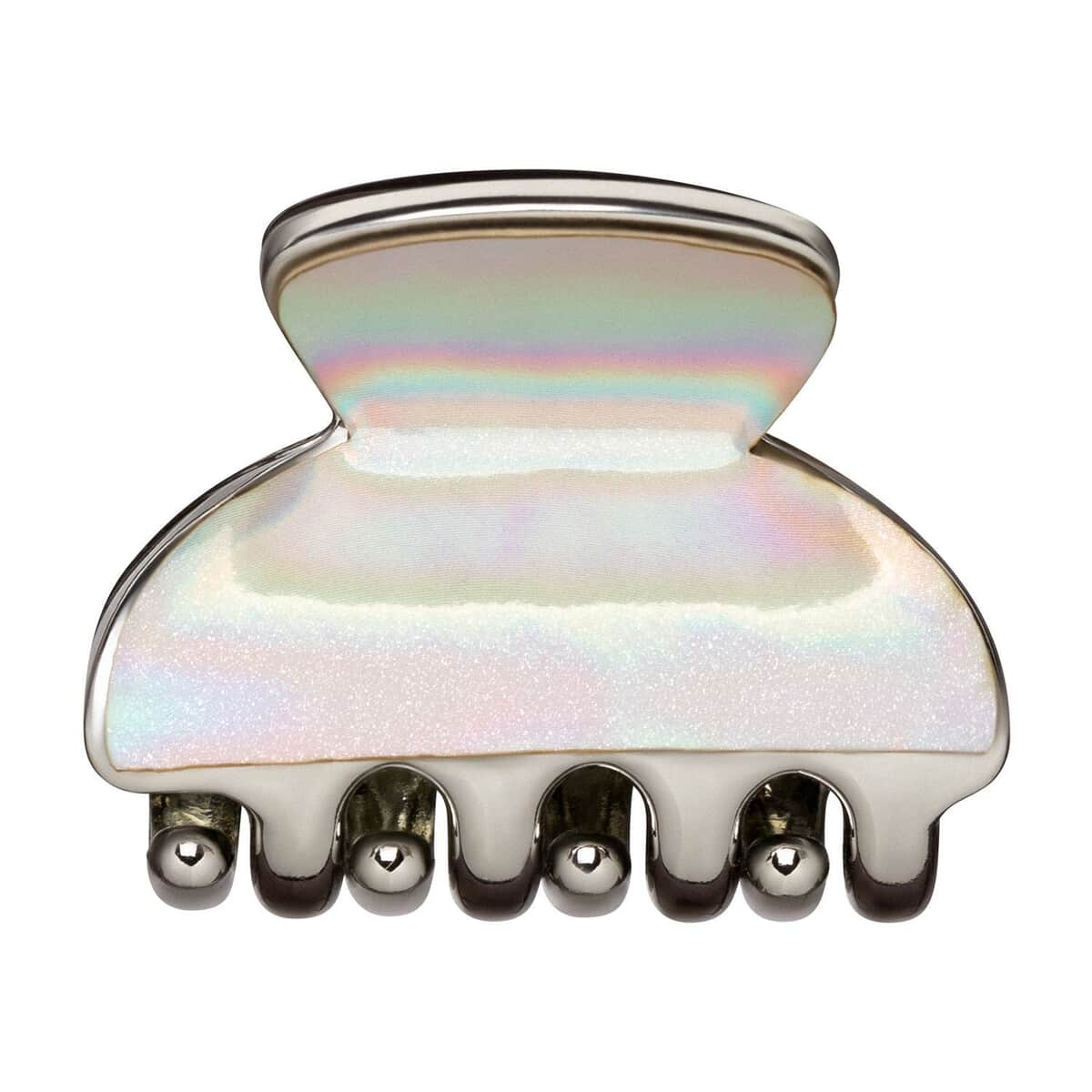Silver Holographic Claw Clip , Cute Hair Clips , Hair Accessories For Women , Wedding Hair Accessories image number 0