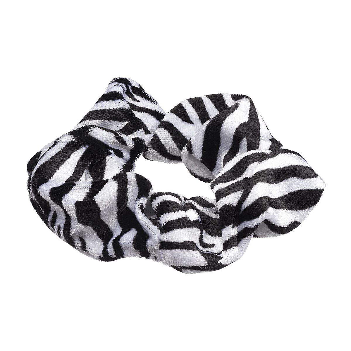 Black and White Zebra Hair Scrunchie , Hair Accessories For Women , Hair Bands image number 2