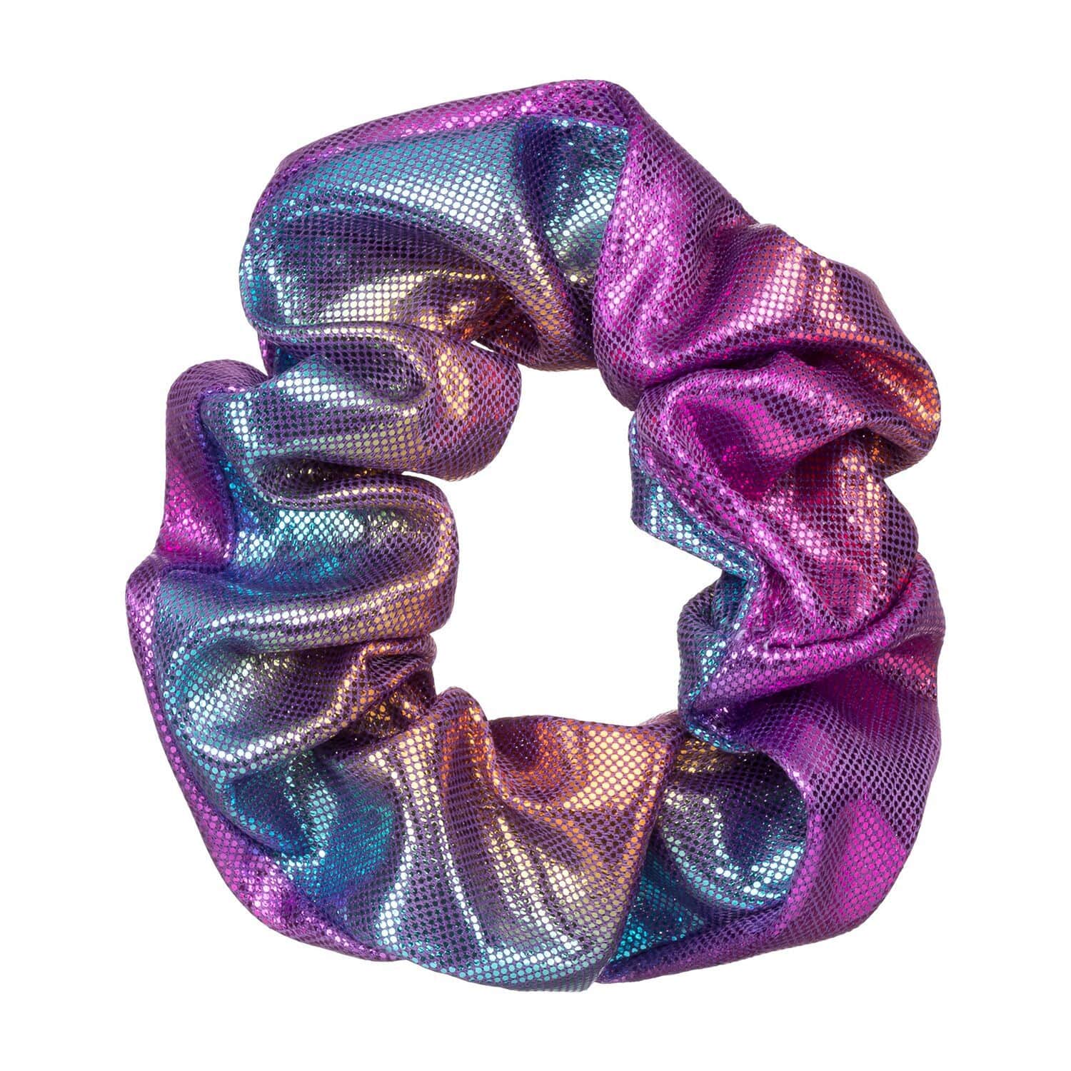 Buy Purple Holographic Hair Scrunchie Hair Accessories For Women