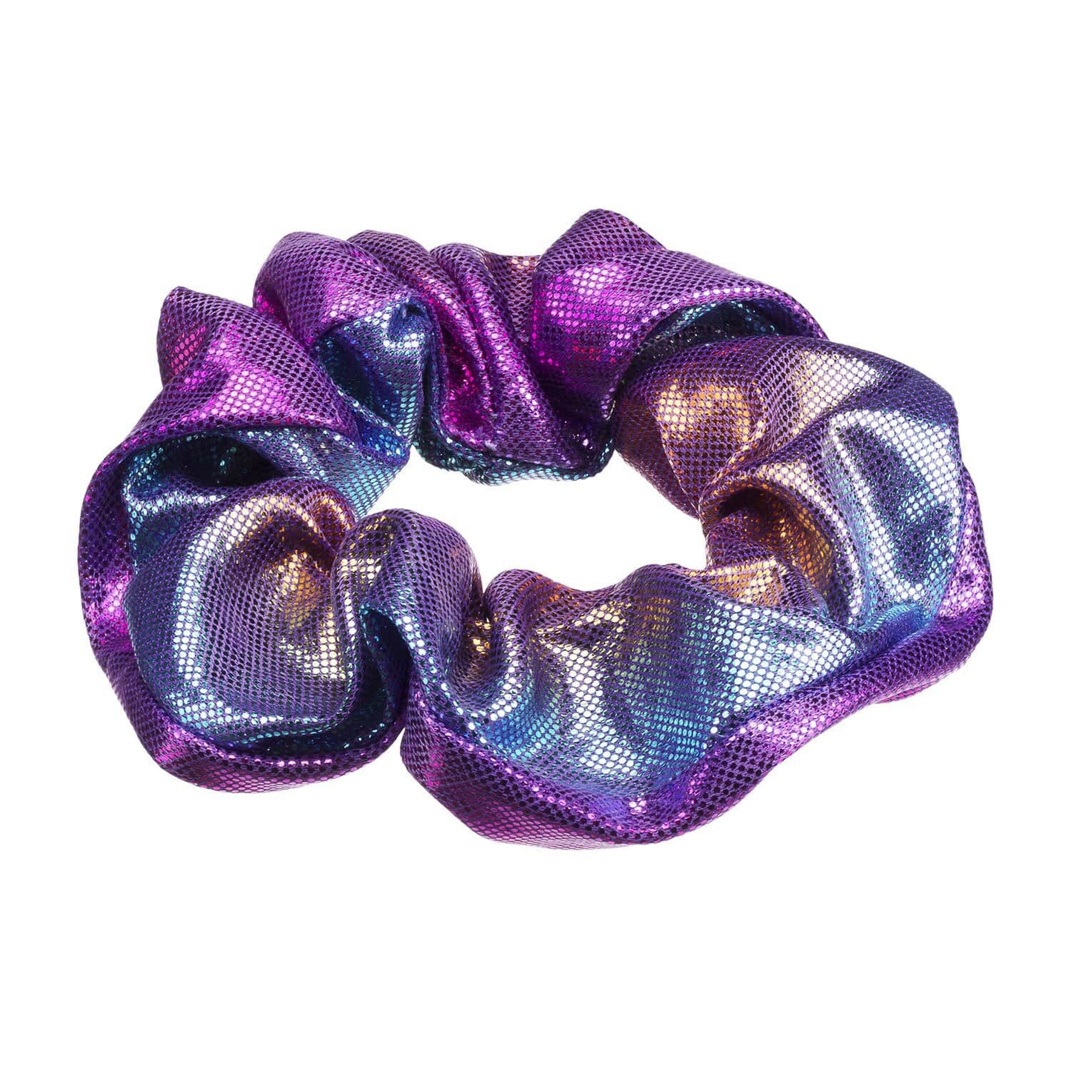 Buy Purple Holographic Hair Scrunchie Hair Accessories For Women