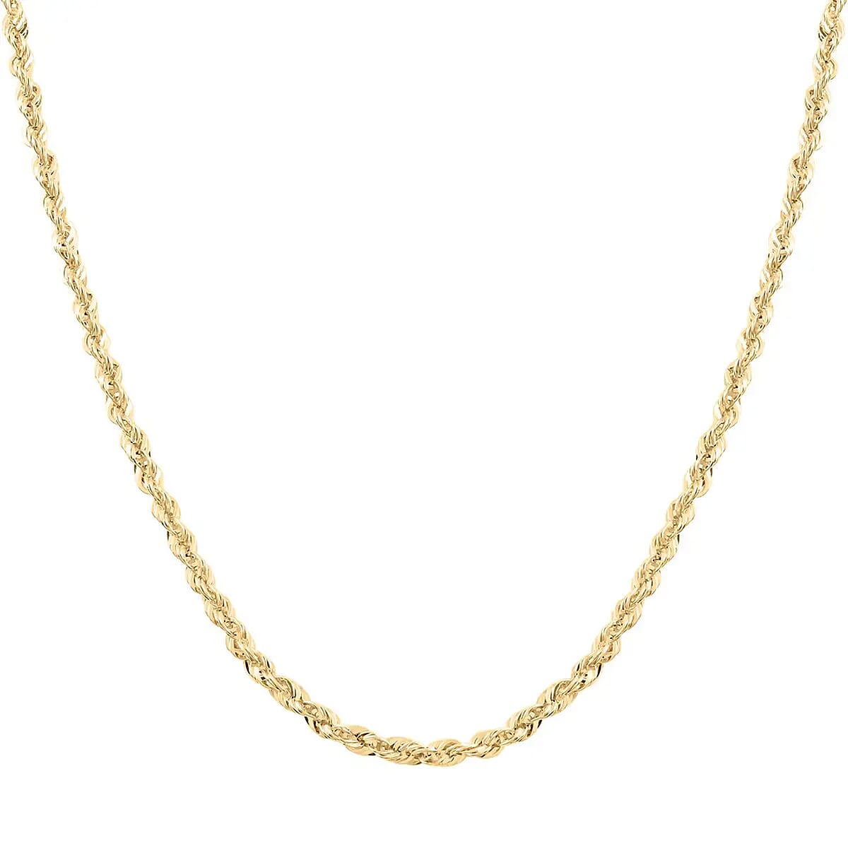 10K Yellow Gold 4mm Rope Necklace (24 Inches) (8 g) image number 4