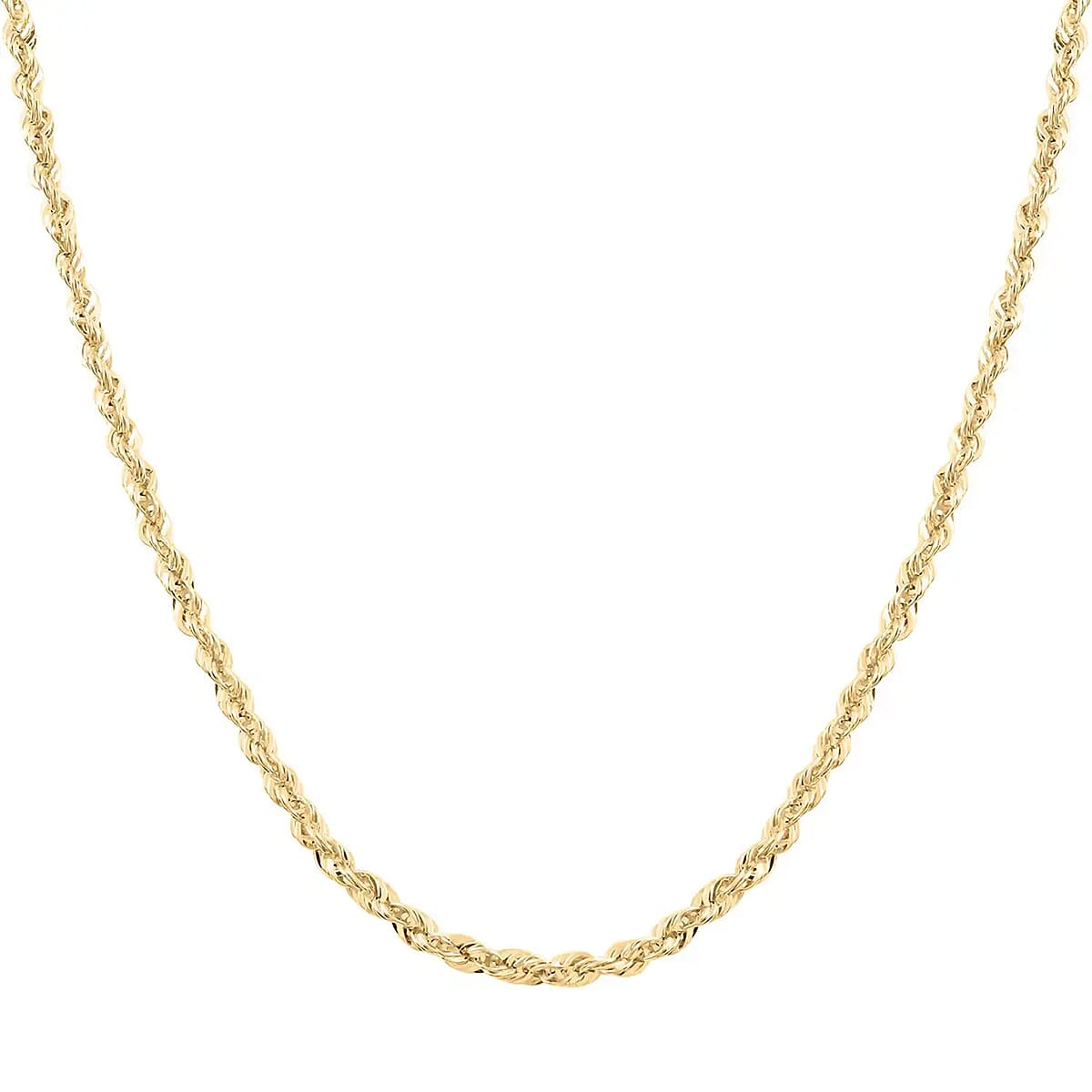 10K Yellow Gold 4mm Rope Necklace (24 Inches) (8 g) image number 4