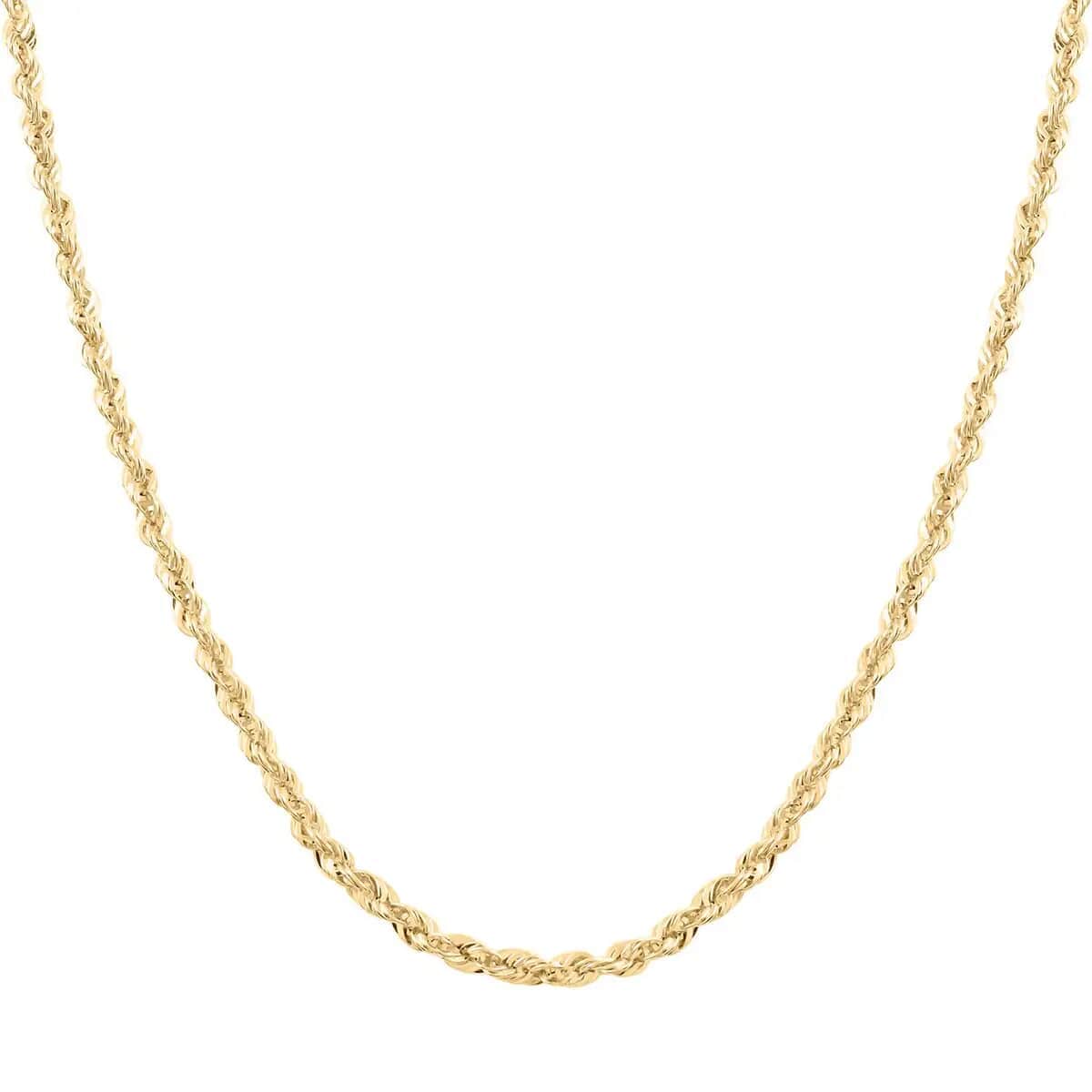 10K Yellow Gold 2.52mm Rope Necklace (22 Inches) (4.1 g) image number 4