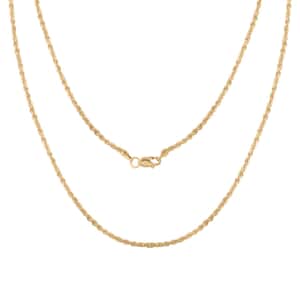 10K Yellow Gold 1.5mm Rope Chain 20 Inches 1.3 Grams