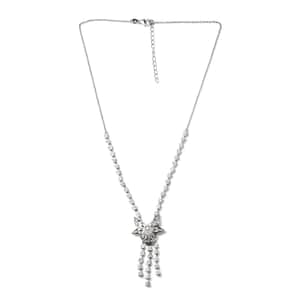 GP Celestial Dream Collection Moissanite Necklace 18 Inches in Platinum Over Sterling Silver 4.00 ctw