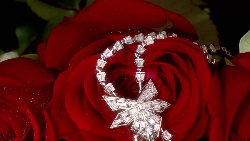 GP Celestial Dream Collection Moissanite Necklace 18 Inches in Platinum Over Sterling Silver 4.00 ctw