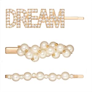 Dream Hair Clips in Goldtone , Cute Hair Clip , Hair Accessories For Women , Wedding Hair Accessories