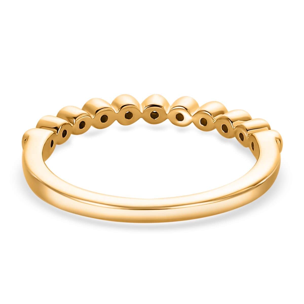 Iliana 18K Yellow Gold G-H SI1 Diamond Half Eternity Band Ring (Size 6.0) 0.20 ctw image number 4