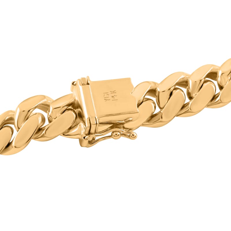 14K Yellow Gold 10mm Miami Cuban Chain Necklace 24 Inches 200 Grams