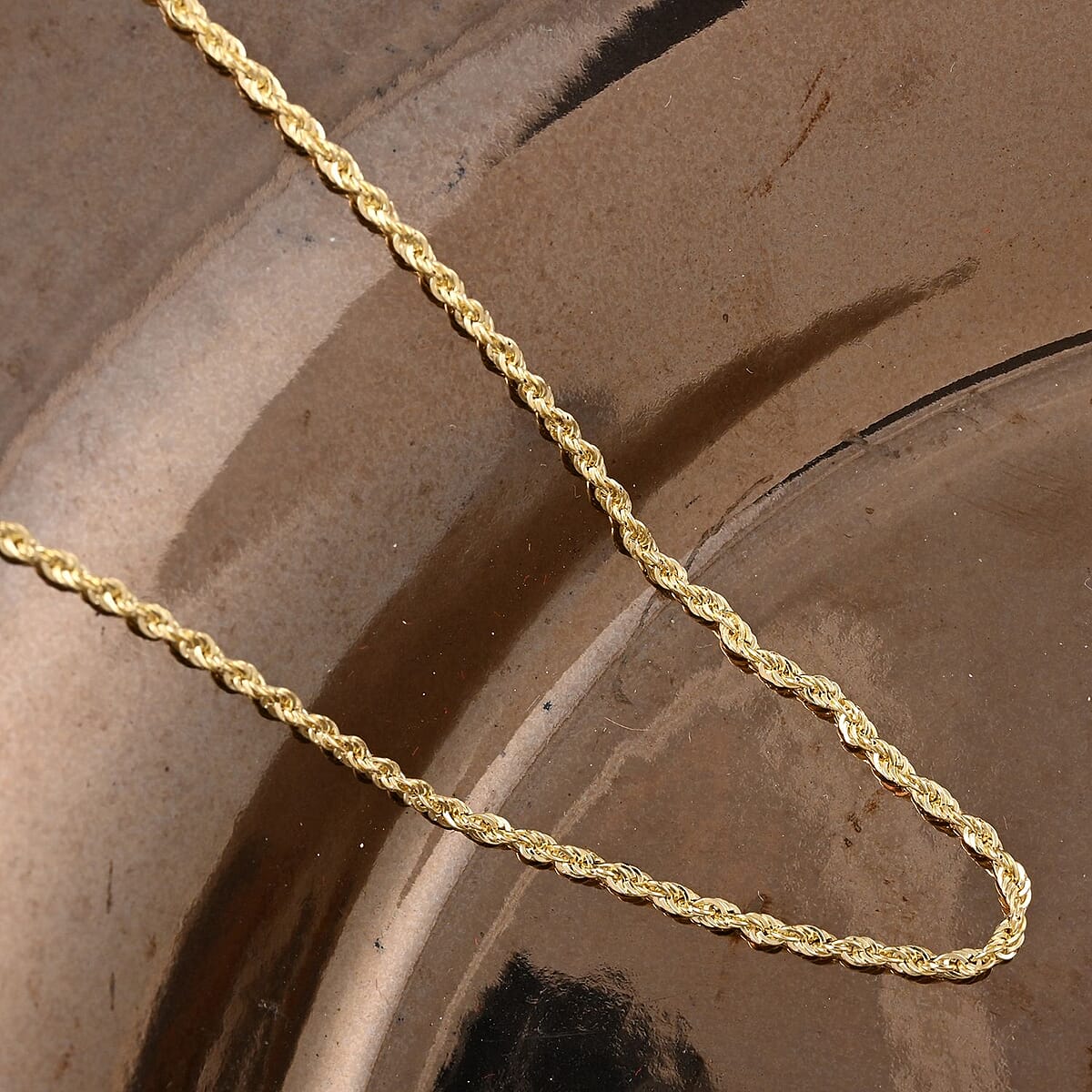 14K Yellow Gold 1.5mm Rope Chain Necklace 22 Inches 1.70 Grams image number 1