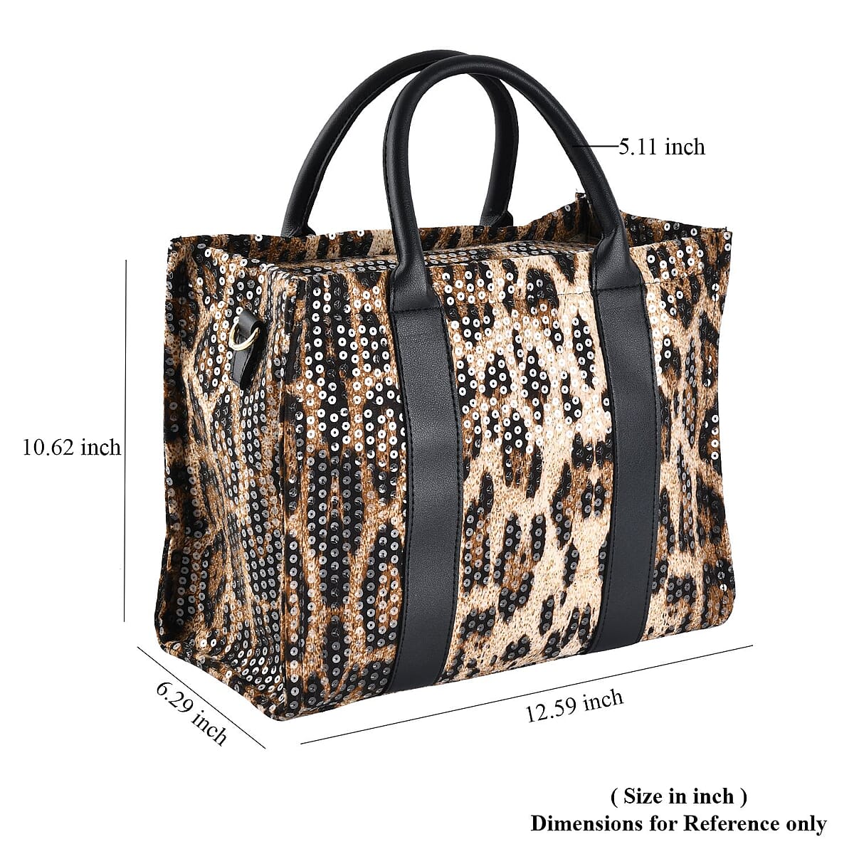 Brown Leopard Print Faux Leather Crossbody Bag with Handle Drop and Shoulder Strap image number 6