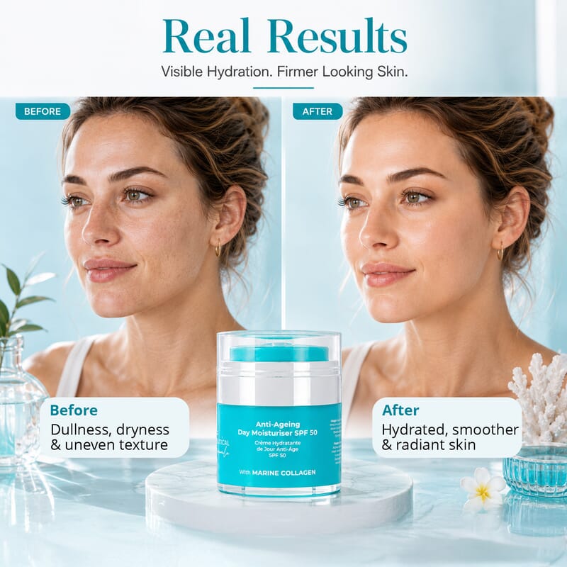 Doctors Cosmeceutical Marine Collagen Anti-Ageing Day Moisturizer with SPF 50 (3.4oz)