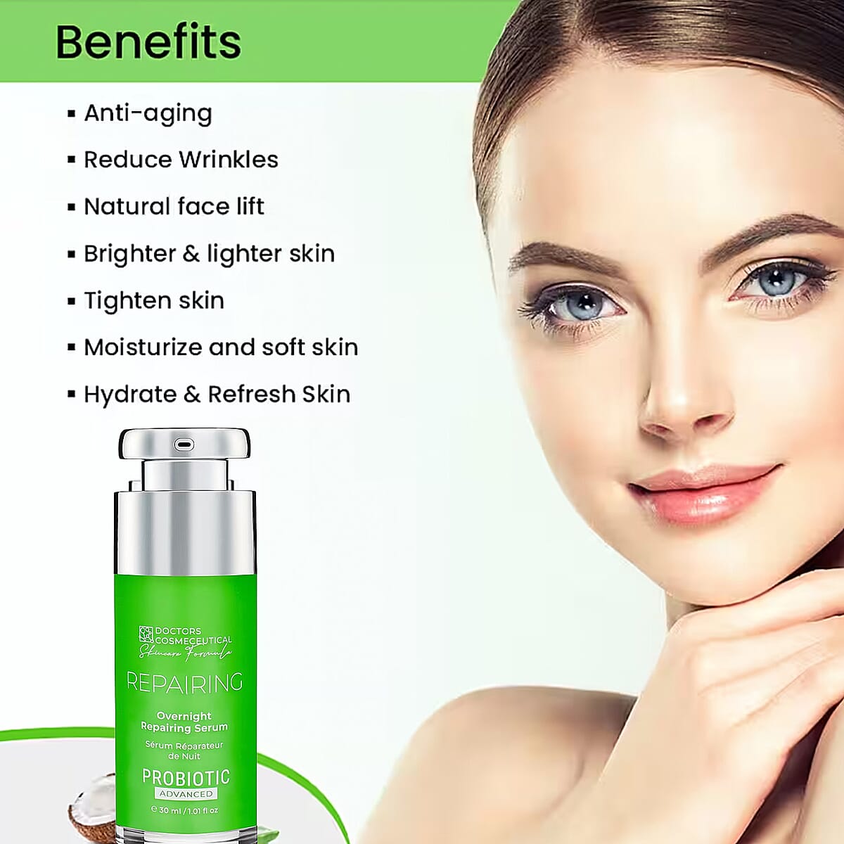 Doctors Cosmeceutical Probiotics Advanced Repairing - Overnight Repairing Serum (1.01oz) image number 2