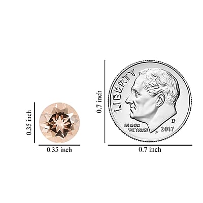 AAAA Marropino Morganite (Rnd 9 mm) 2.20 ctw