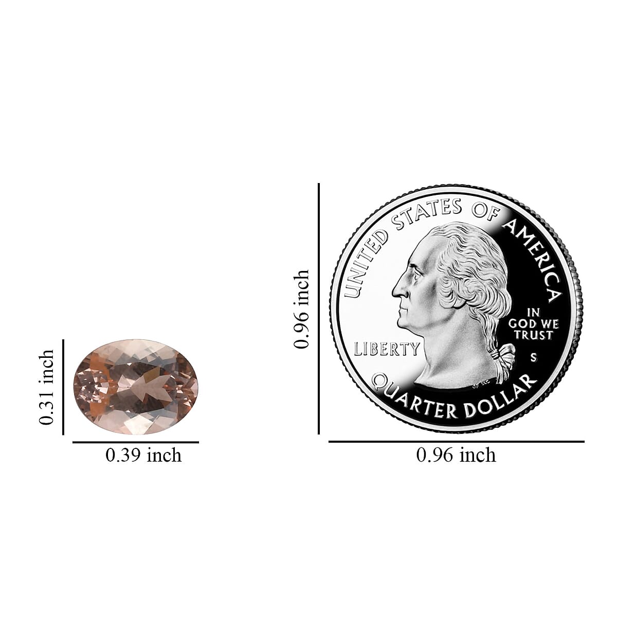 AAAA Dark Marropino Morganite (Ovl 10x8 mm) 2.20 ctw image number 3