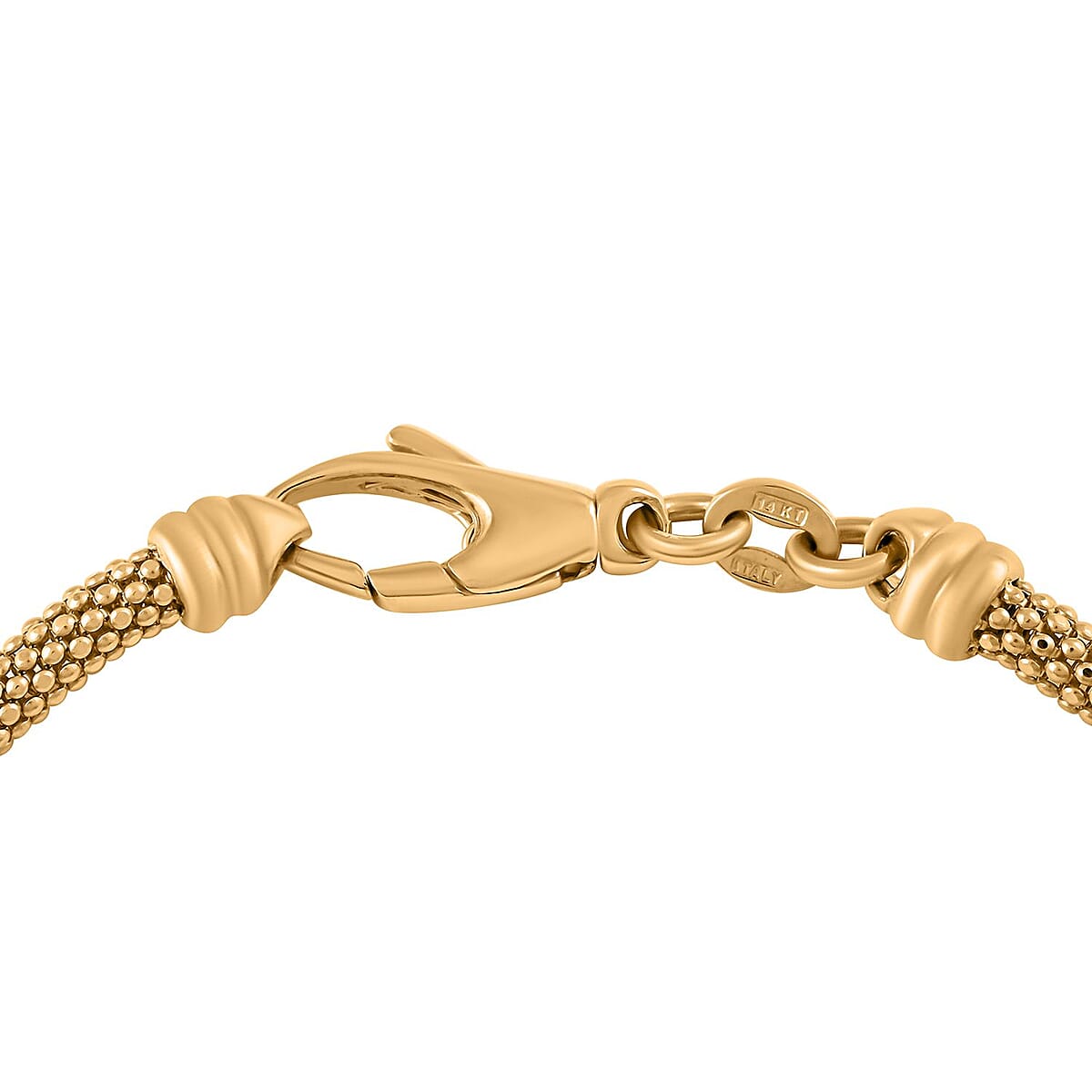 Italian 14K Tri-Color Gold 14mm Knot Bracelet (7.4 g) (7.50 In) image number 3