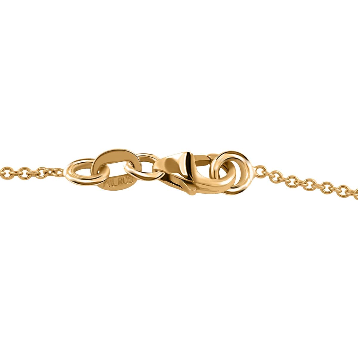 Vicenza Italian Love knot 14K Tri Color Gold Necklace 18 Inches 3.9 Grams image number 4