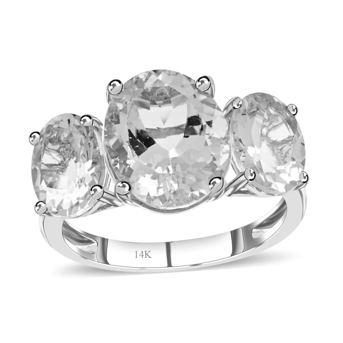 Modani 14K White Gold AAA Marropino Morganite, Aquamarine Ring (Del. in 15-20 Days) 5.35ctw image number 0