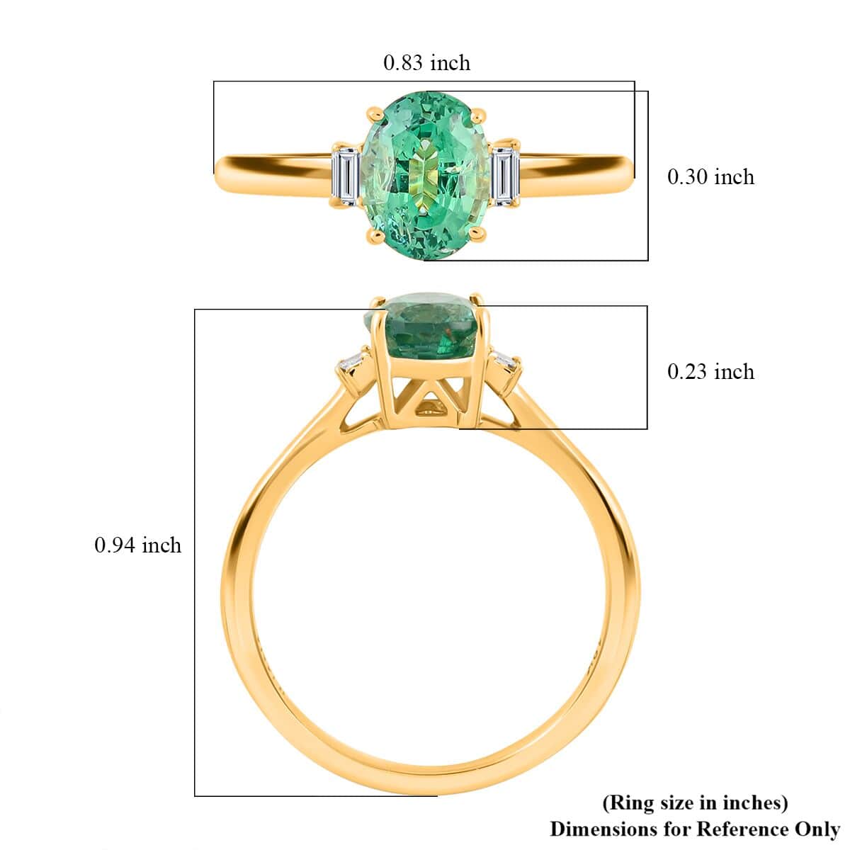 Certified Iliana 18K Yellow Gold AAA Kagem Zambian Emerald and G-H SI Diamond Ring 1.25 ctw image number 4
