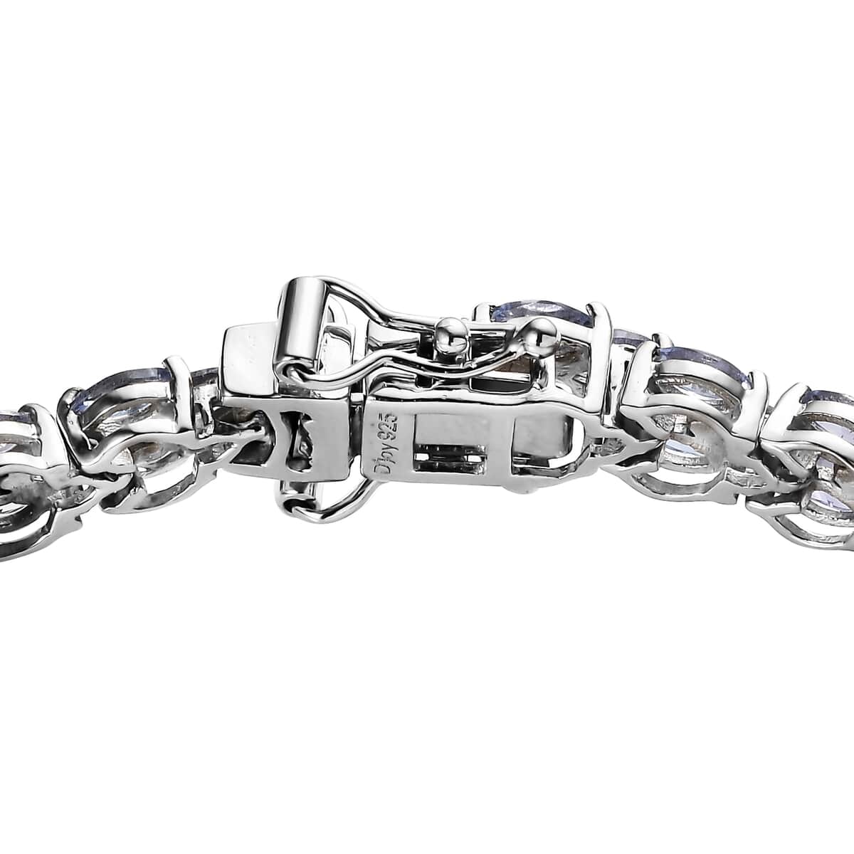 One Time Only Tanzanite 3 Row Carpet Bracelet in Platinum Over Sterling Silver (6.50 In) 6.75 ctw image number 3