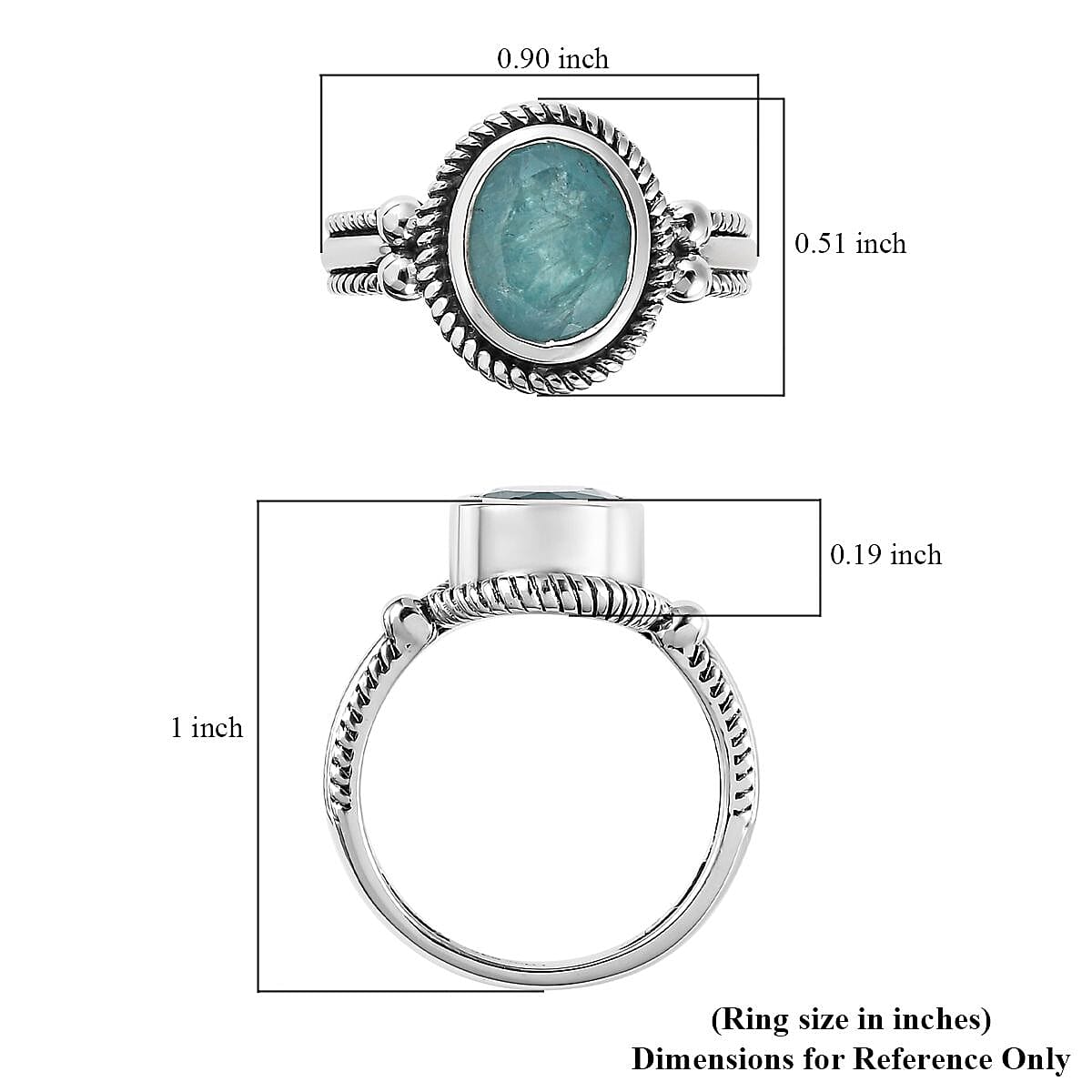 Artisan Crafted Grandidierite Solitaire Ring in Sterling Silver (Size 10.0) 2.00 ctw