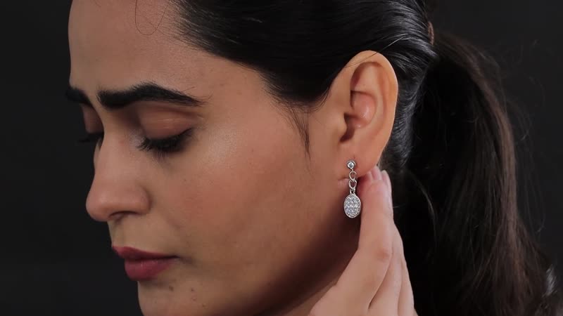 Karis Simulated Diamond Earrings in Platinum Bond 1.65 ctw