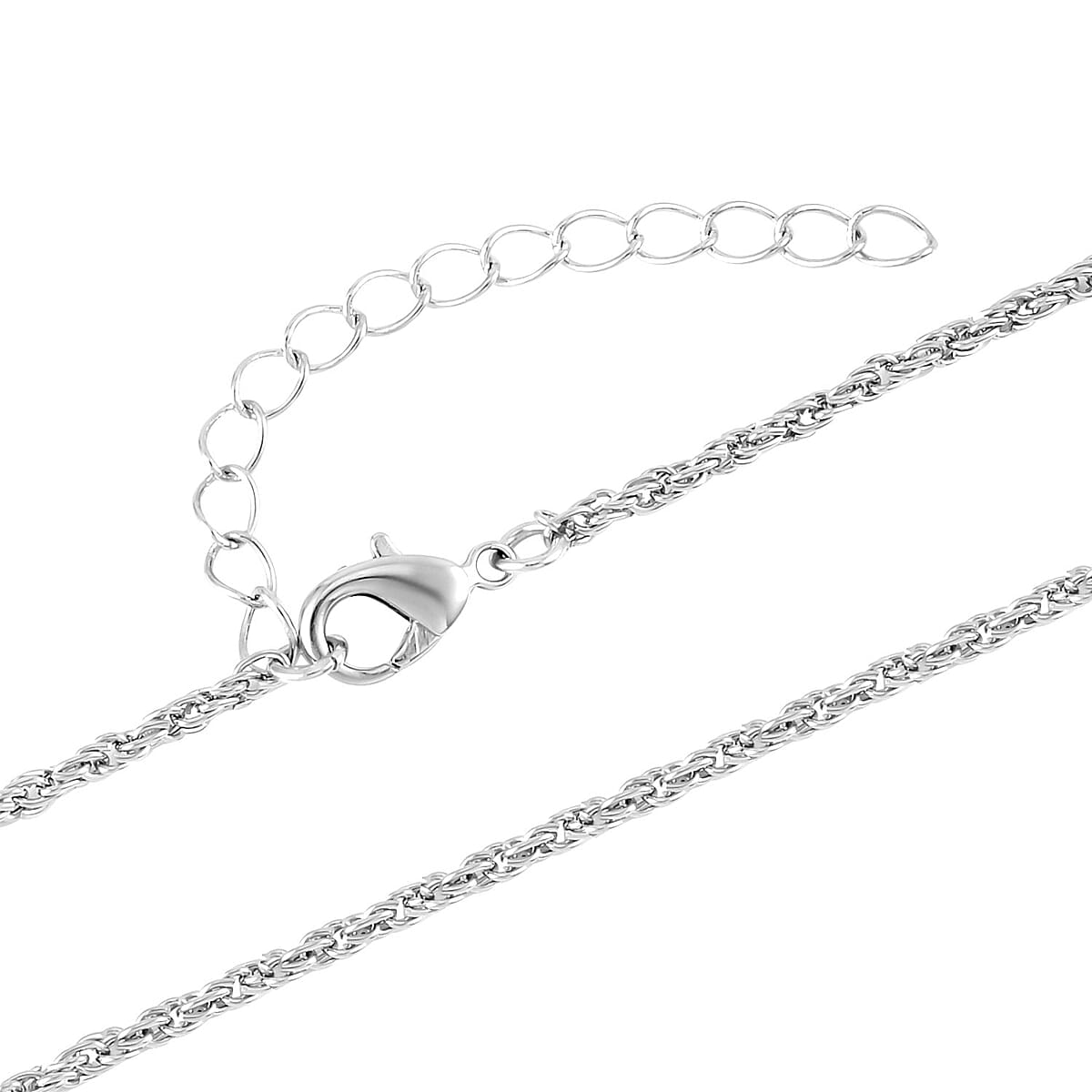 Red Cameo and Austrian Crystal Pendant Necklace 20-22 Inches in Silvertone 6.00 ctw image number 3