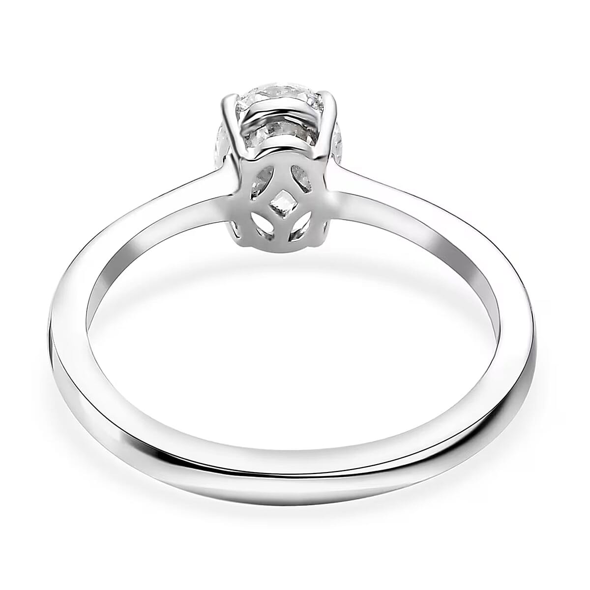 950 Platinum E-F VS Luxuriant Lab Grown Diamond Solitaire Ring (Size 7.0) 1.00 ctw image number 7