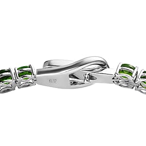 Chrome Diopside Tennis Bracelet in Platinum Over Sterling Silver (7.25 In) 17.15 ctw