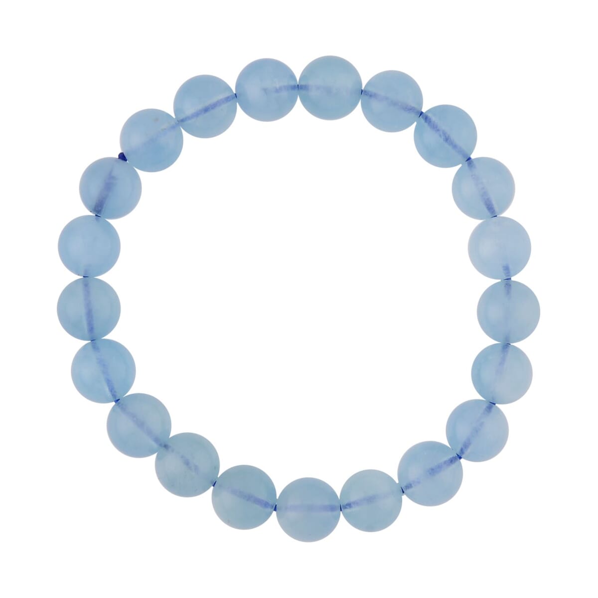 AAA Espirito Santo Aquamarine 8-10mm Beaded Stretch Bracelet 115.00 ctw image number 0