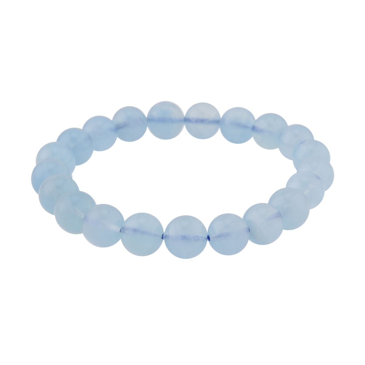AAA Espirito Santo Aquamarine 8-10mm Beaded Stretch Bracelet 115.00 ctw image number 2