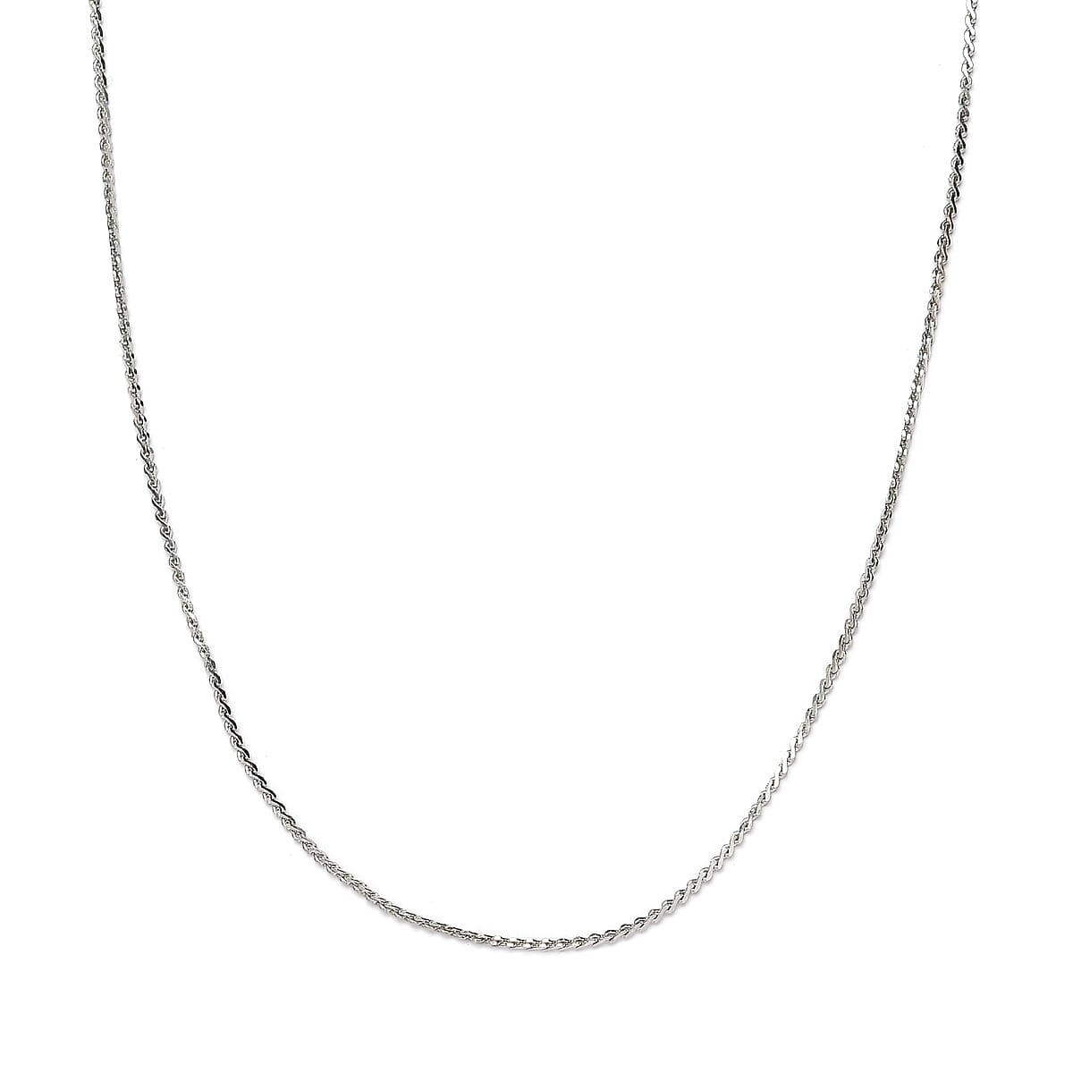 950 Platinum Twisted S Link Chain Necklace 18 Inches 2.35 Grams image number 2