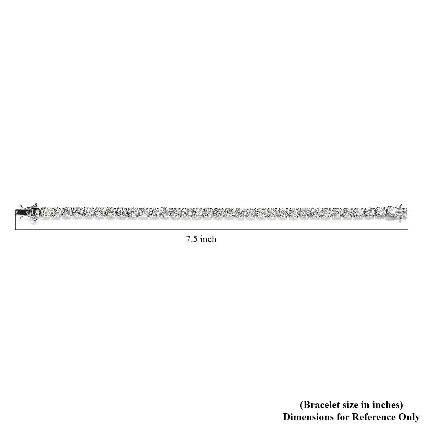 Buy Moissanite 14.65 ctw Tennis Bracelet, Moissanite