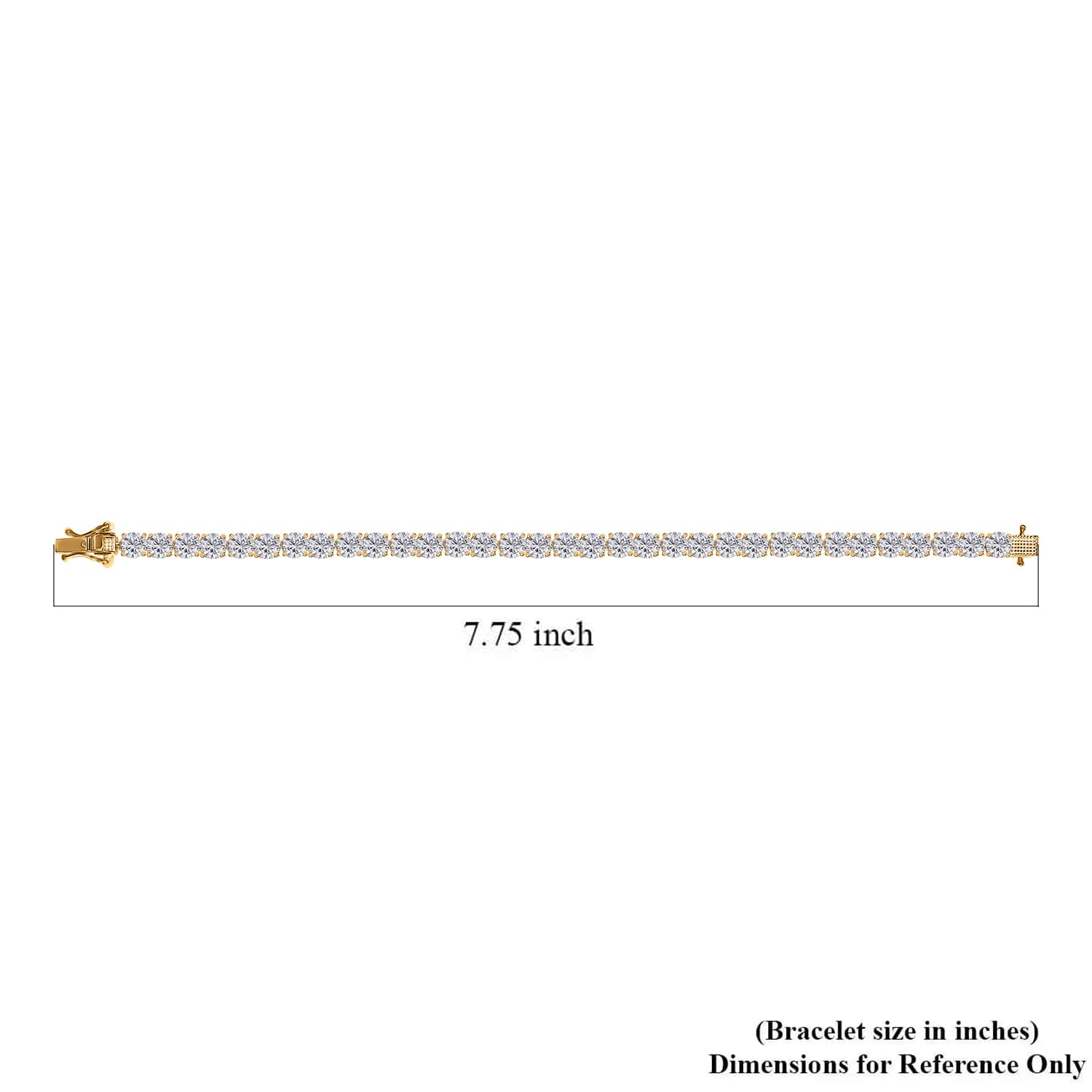 Buy Moissanite 14.65 ctw Tennis Bracelet, Moissanite