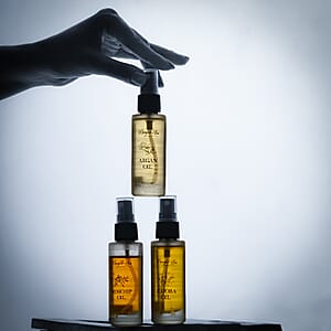 Marigold & Lotus Set of 3 Rosehip, Jojoba and Argan Oils 1.01oz