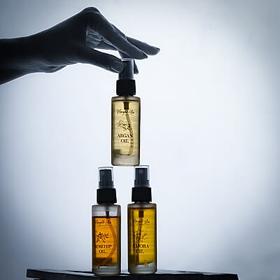 Marigold & Lotus Set of 3 Rosehip, Jojoba and Argan Oils 1.01oz