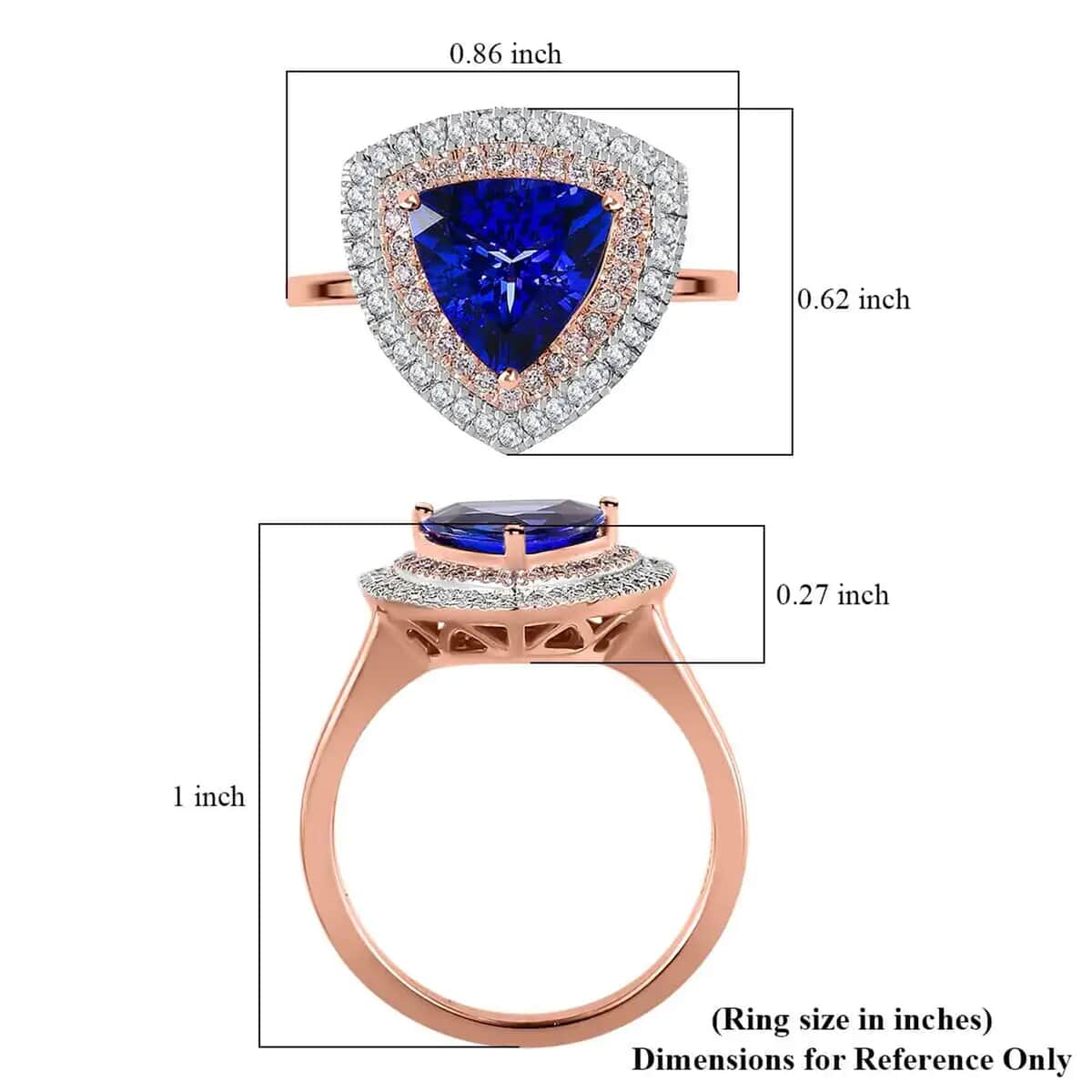 One Time Only Iliana 18K Yellow Gold AAA Tanzanite and SI Natural Yellow and White Diamond Double Halo Ring (Size 6.0) 1.90 ctw image number 7