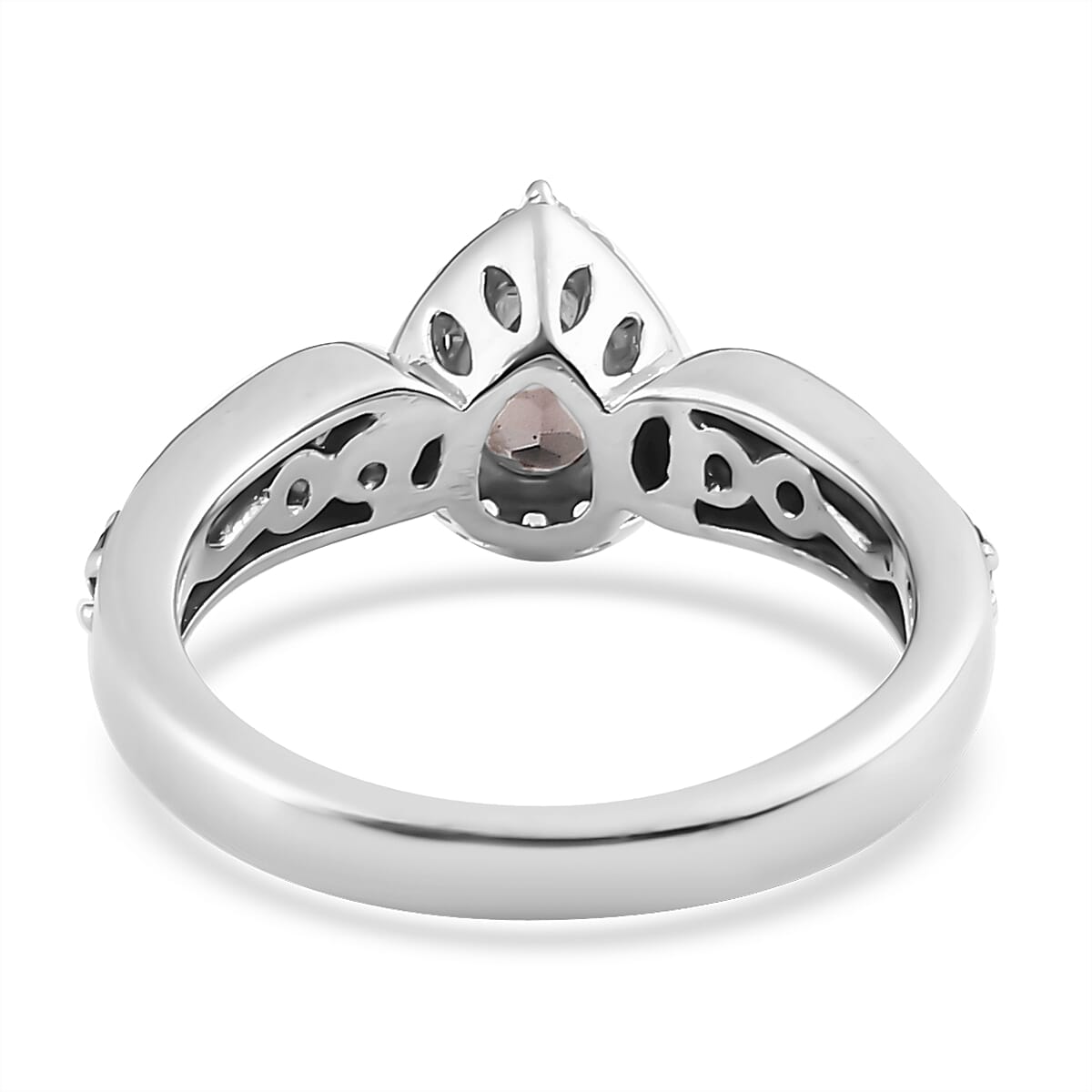Bekily Color Change Garnet and Multi Gemstone Halo Ring in Platinum Over Sterling Silver (Size 10.0) 1.25 ctw