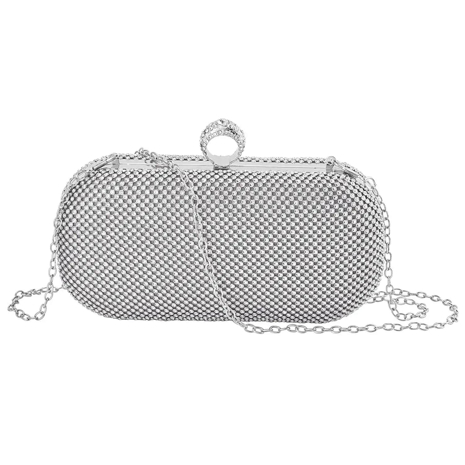 Light silver 2025 clutch bag