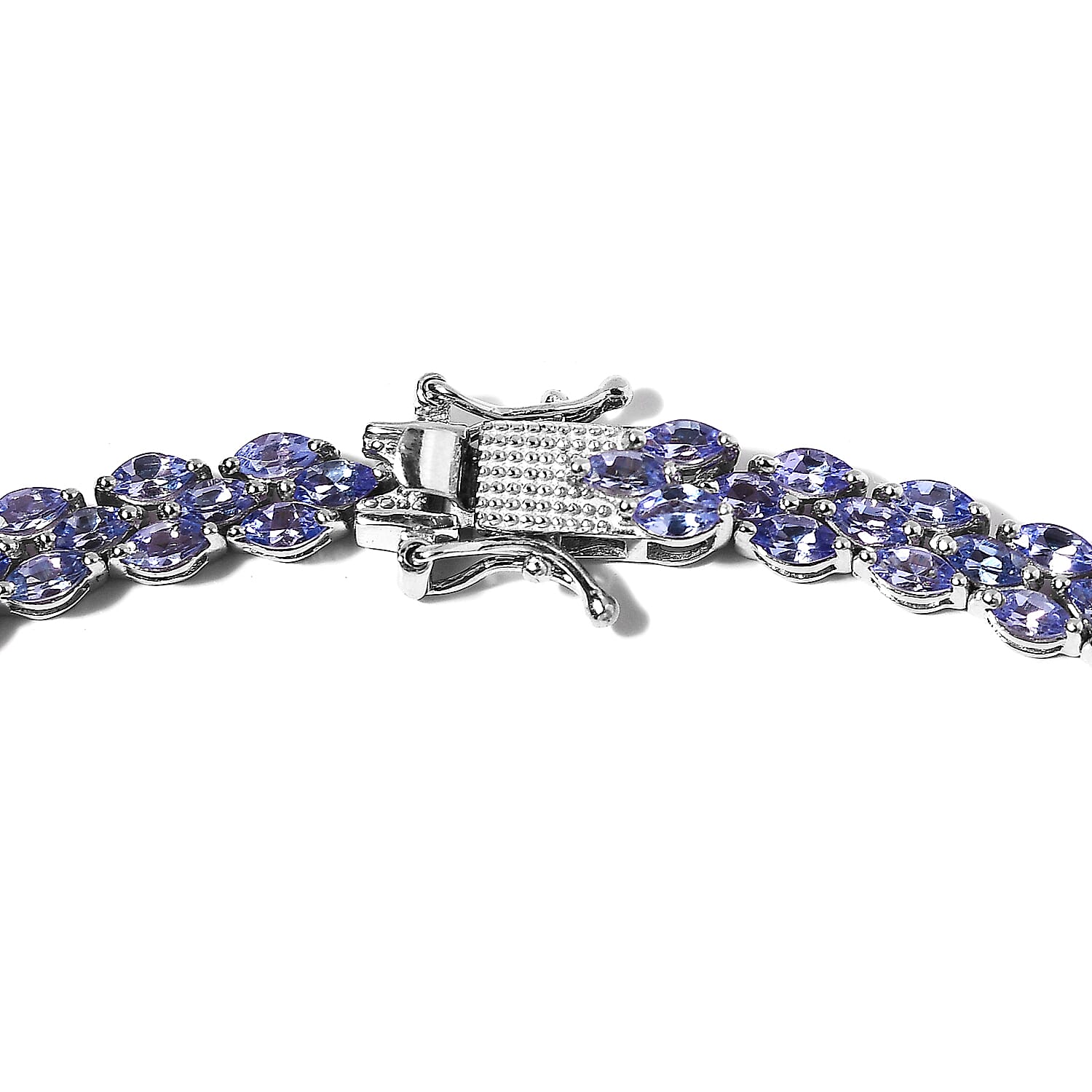 Tanzanite Necklace 18 Inches in Platinum Over Sterling Silver 22.25 ctw