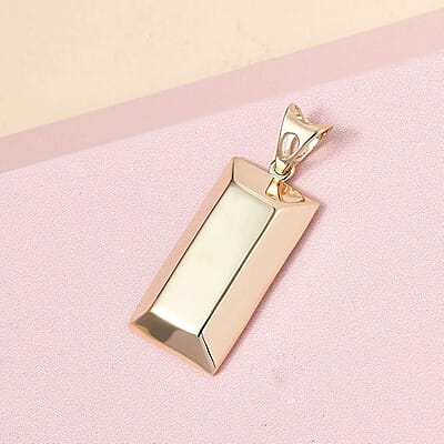 Luxoro Bar Pendant in 14K Yellow Gold 1.10 Grams